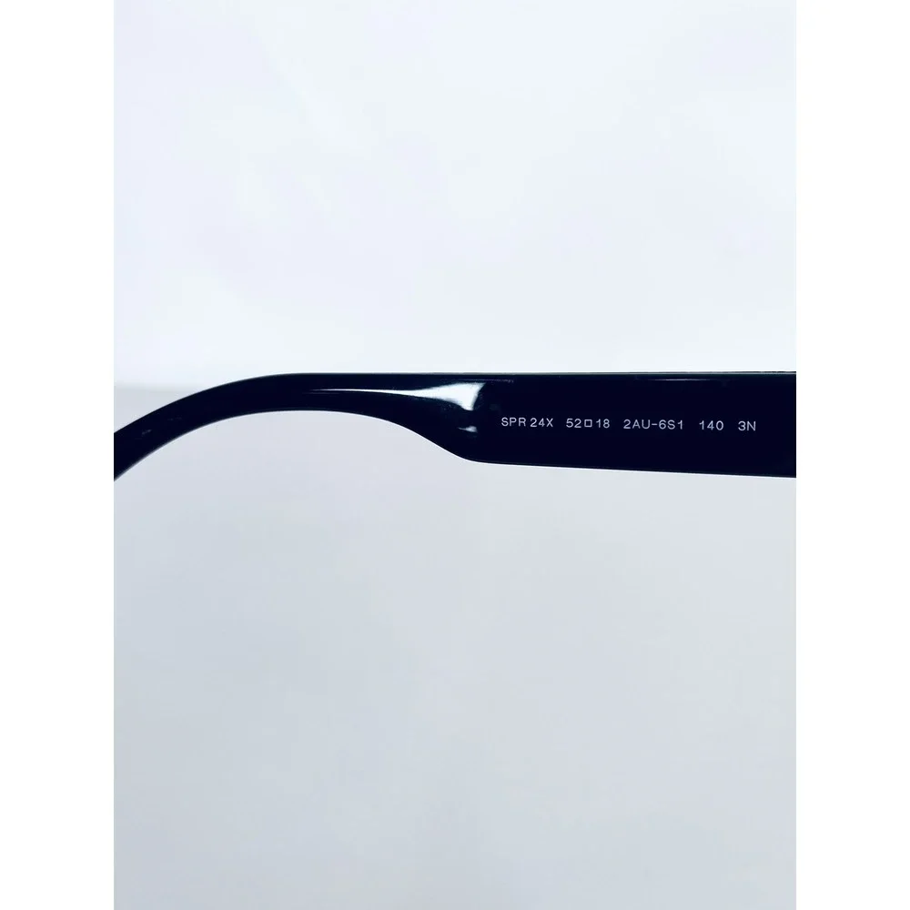 Prada Brown Tortoise Black Cat Eye Glasses Italy SPR24X 2AU-6S1 52 18 140